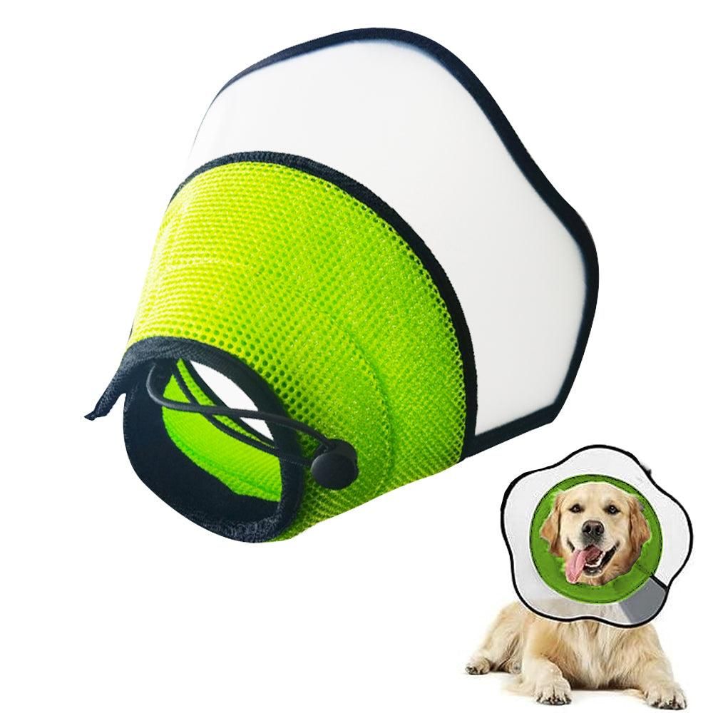 Pet Dog Cone Collar Soft Neck Collar Adjustable Pet Elizabethan Collar Black - L - Image 6
