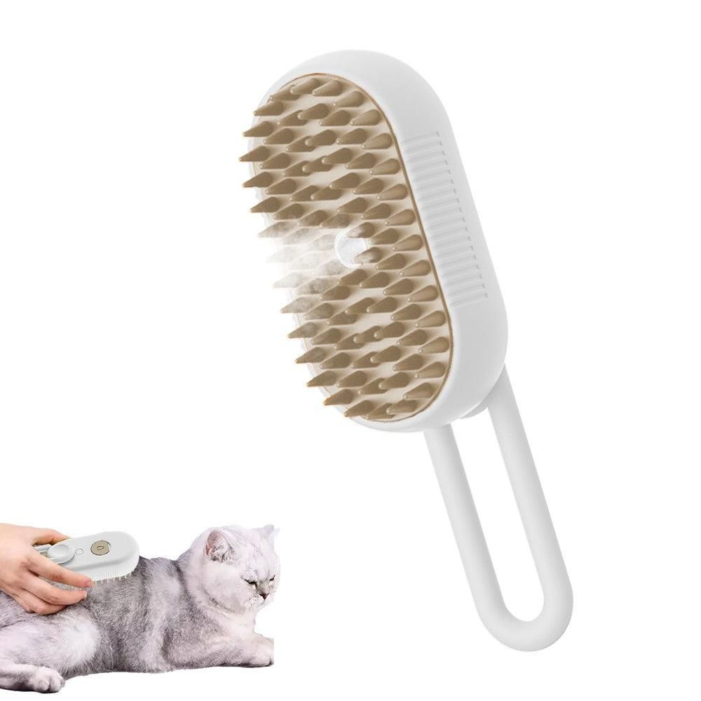 3-in-1 Pet Spray Comb Dog Cat Hair Brush Massage Comb for Removing Tangled Hair White - Image 1