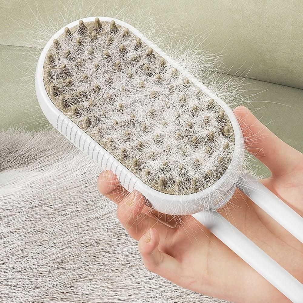 3-in-1 Pet Spray Comb Dog Cat Hair Brush Massage Comb for Removing Tangled Hair White - Image 4