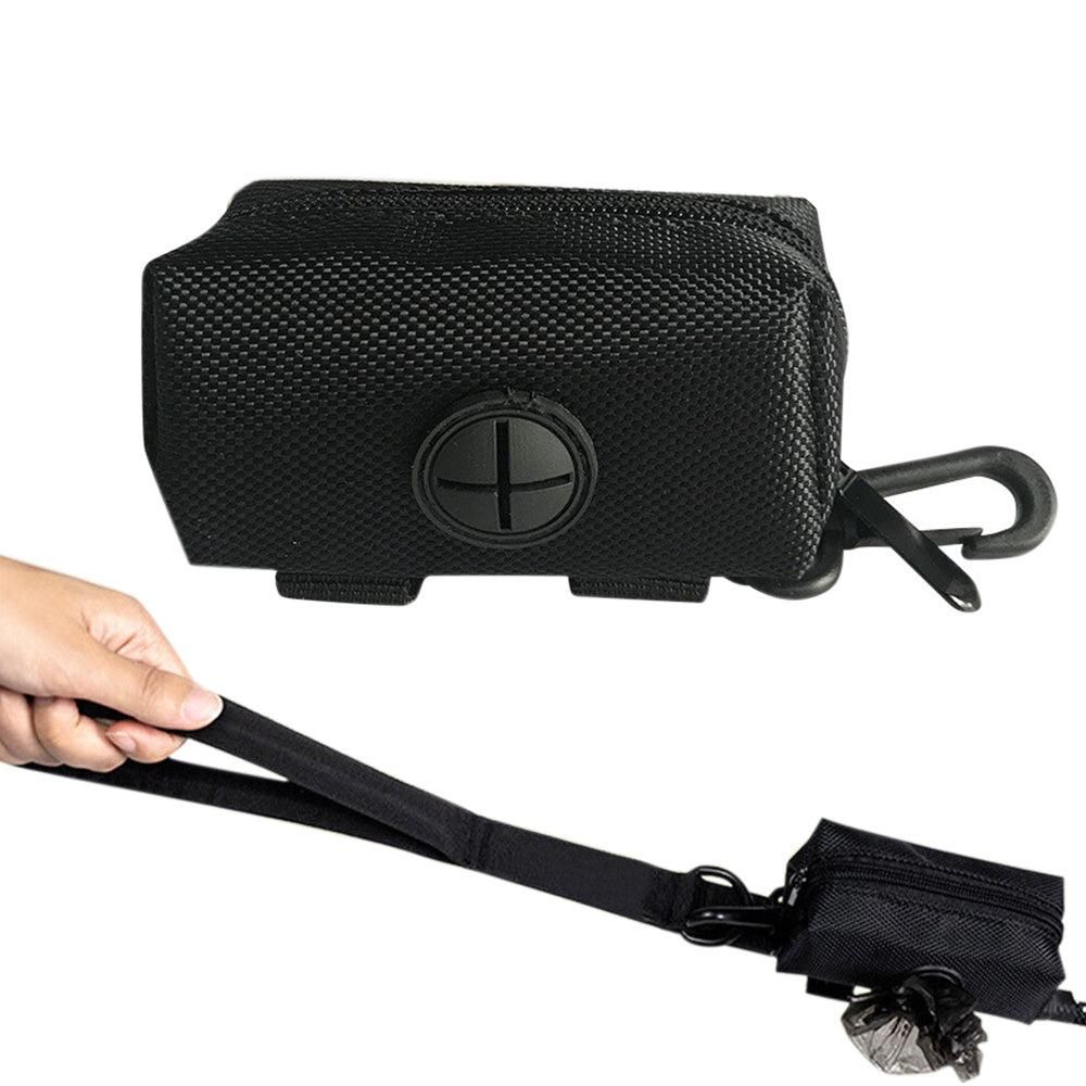 Dog Poop Bag Dispenser Pet Waste Bag Holder for Puppy Walking Cleanup Black - Image 1