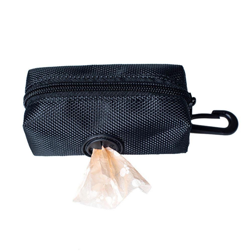 Dog Poop Bag Dispenser Pet Waste Bag Holder for Puppy Walking Cleanup Black - Image 4