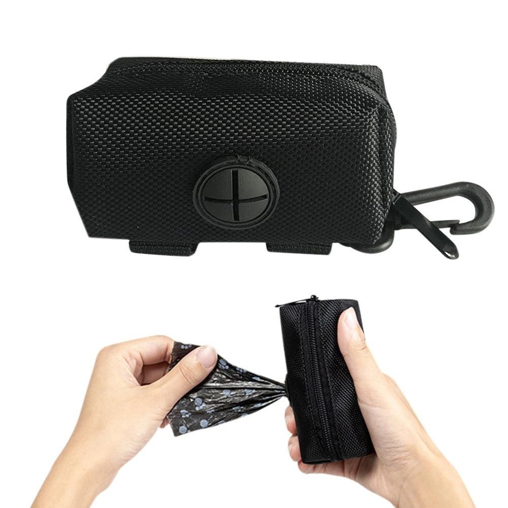 Dog Poop Bag Dispenser Pet Waste Bag Holder for Puppy Walking Cleanup Black - Image 5