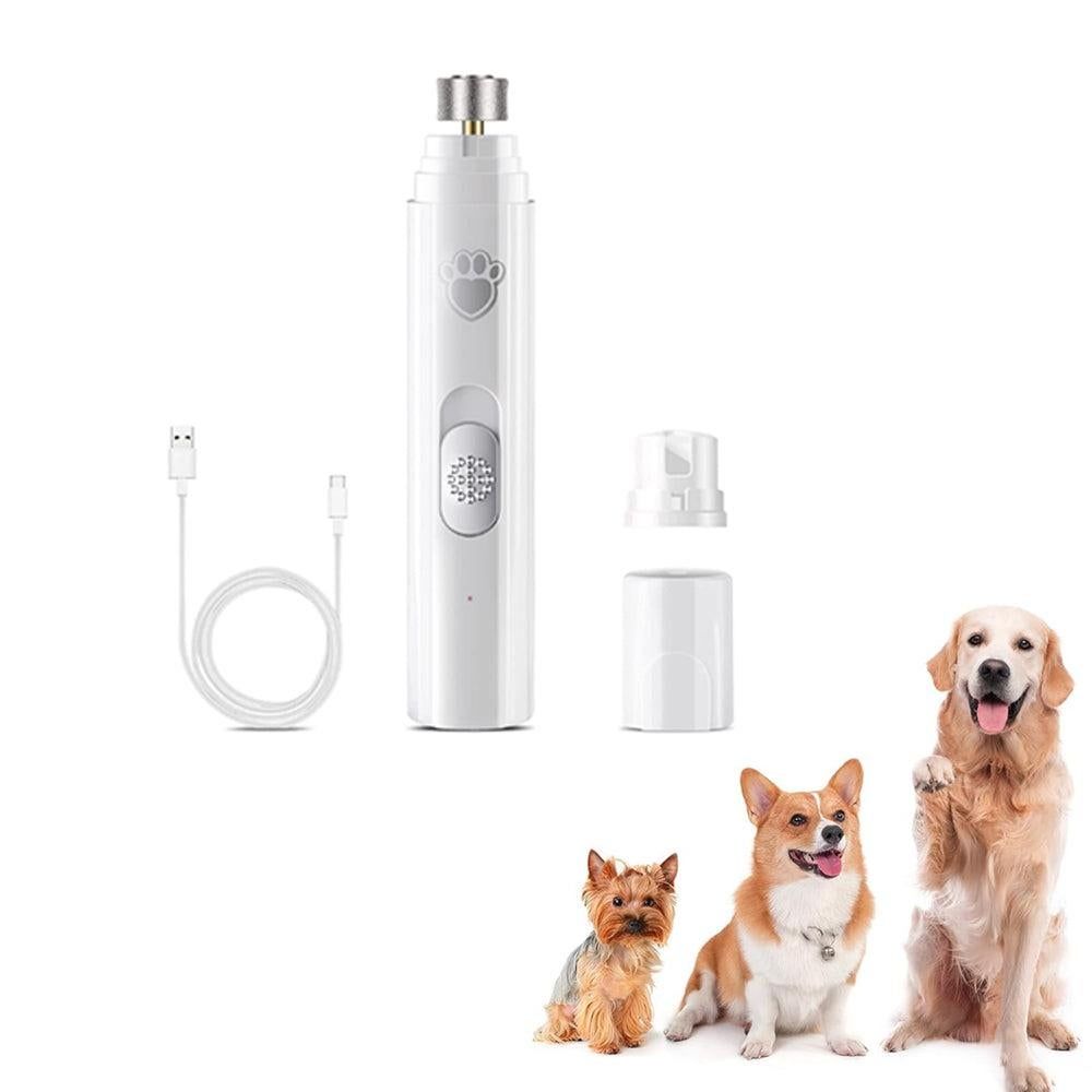 Pet Dog Electric Nail Grinder Rechargeable Nail Trimmers Clipper Green - Image 4