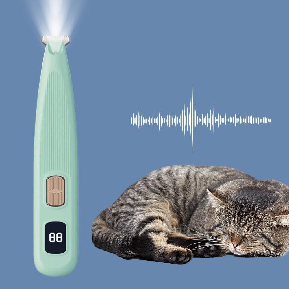 Cordless LED Dual-Speed Pet Paw Trimmer for Dogs & Cats Green - Image 5
