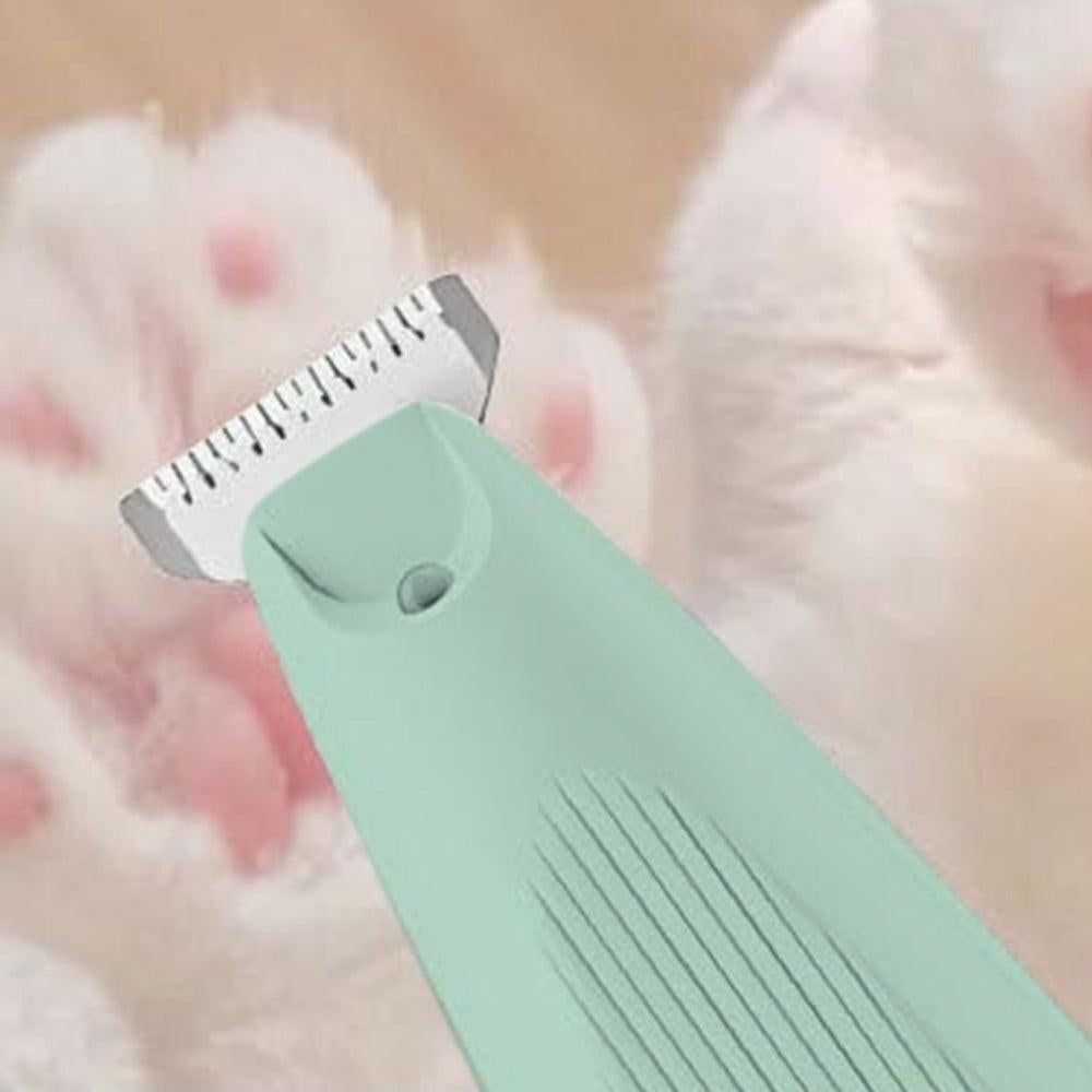 Cordless LED Dual-Speed Pet Paw Trimmer for Dogs & Cats Green - Image 6