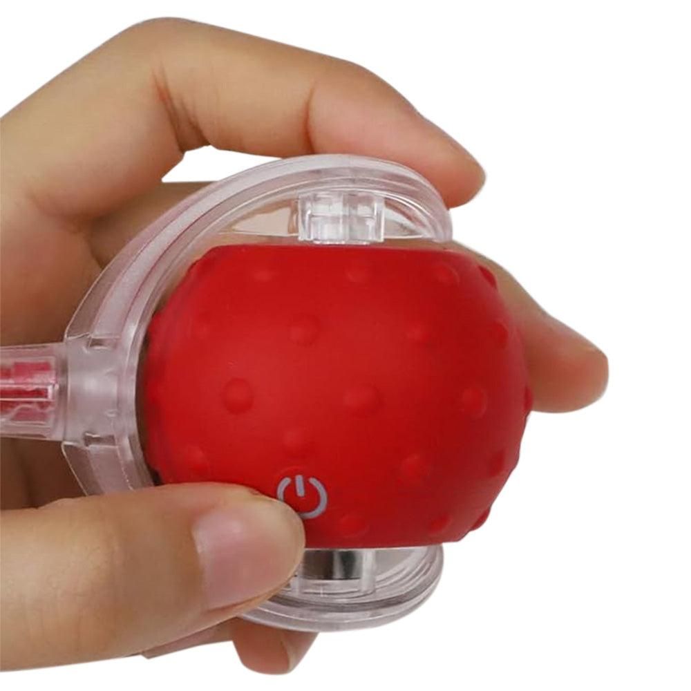Motion Activate Interactive Cat Toy Rechargeable Smart Rolling Ball with Rope Red - Image 7