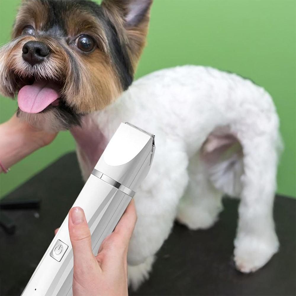 Pet Grooming Kit Cat Dog Clippers Pet Hair Trimmer Electric Shaver White - Image 3