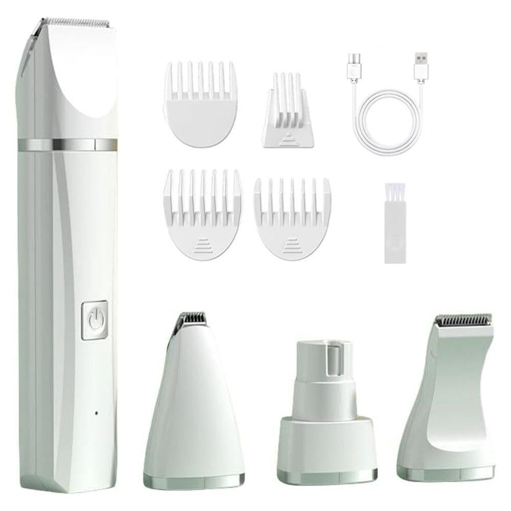 Pet Grooming Kit Cat Dog Clippers Pet Hair Trimmer Electric Shaver White - Image 5