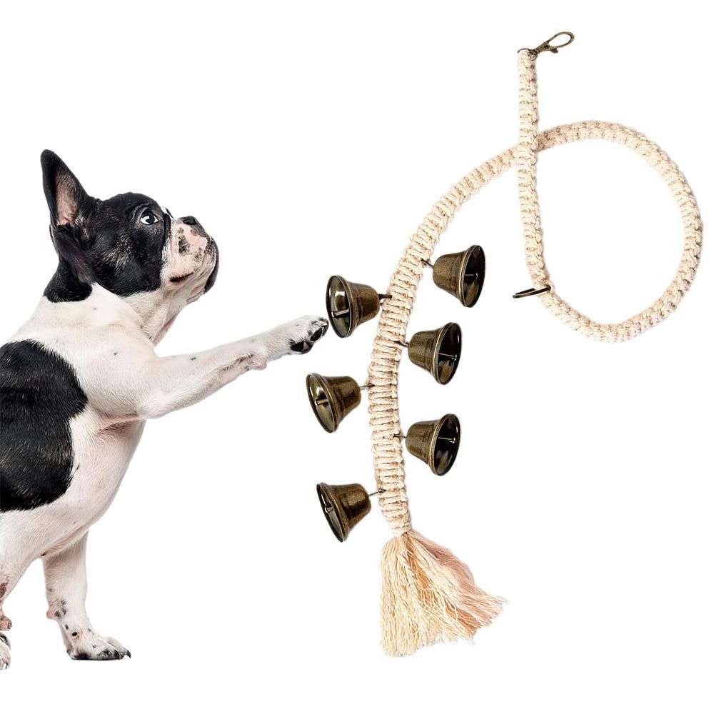 Dog Doorbell With 6 Extra Loud Bells Adjustable Doorbell Hanging Rope For Dog Training - Image 8