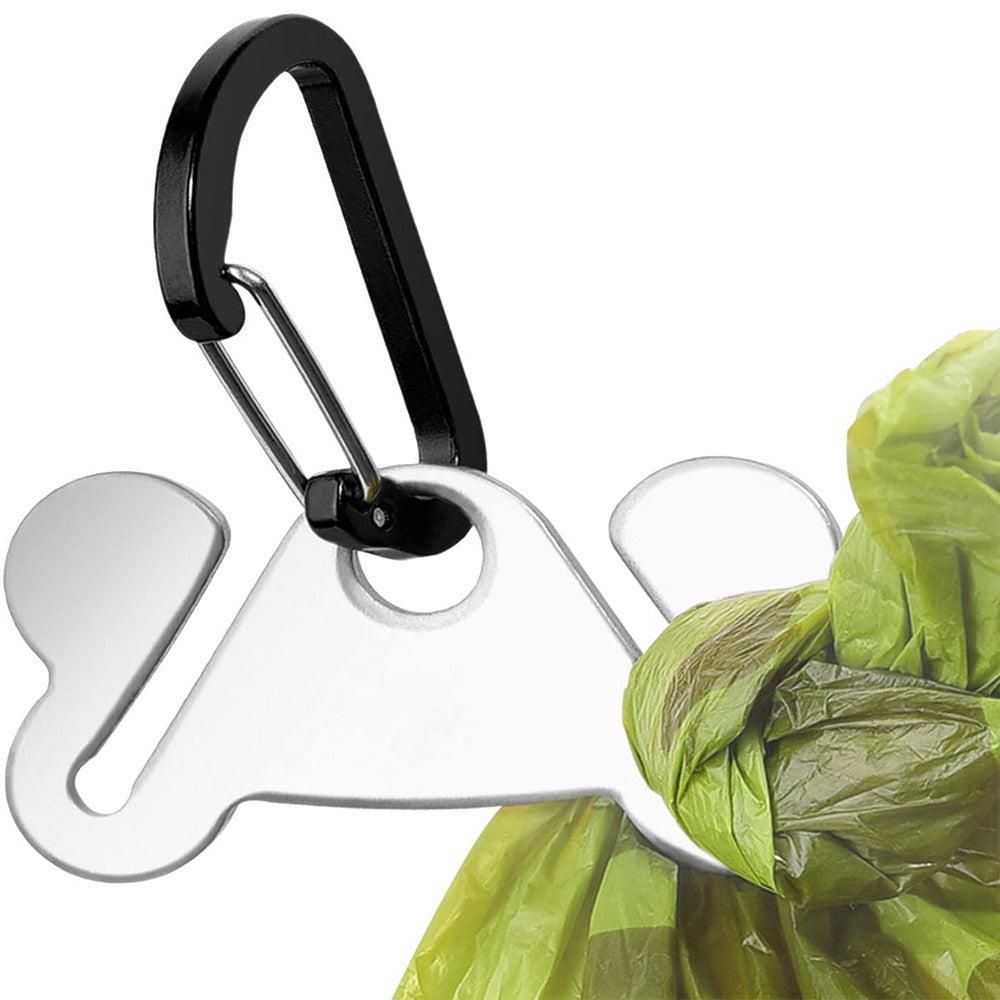 2PCS Metal Dog Poop Bag Holder Clips - Hands-Free Leash Attachment - Image 5