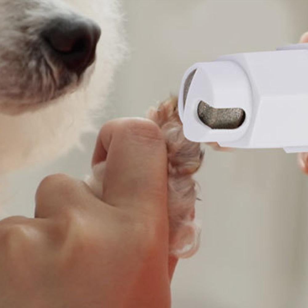 Pet Electric Nail Grinder Clippers Dog Cat LED Light Grooming Trimmer White - Image 4