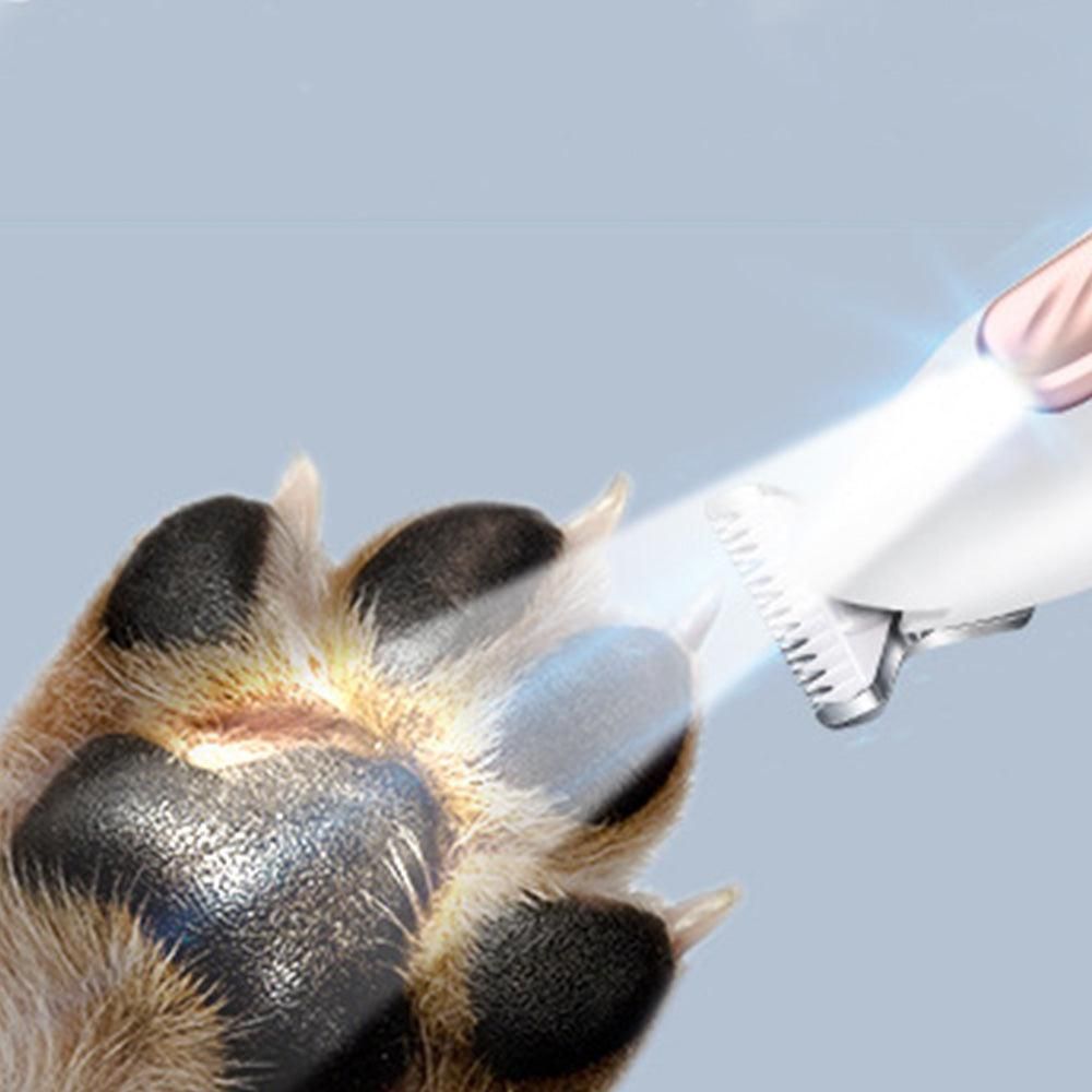 Pet Dog Paw Trimmer with LED Light Cordless Electric Pet Paw Grooming Clippers for Paws Ears Face Rump - Image 3
