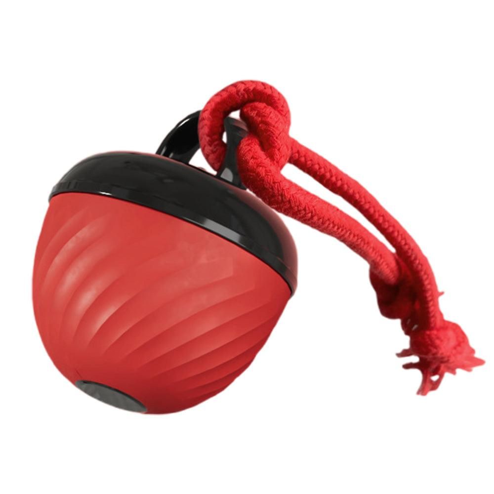 Squeaky Rolling Ball Dog Toy - Interactive Motion-Activated Chew Toy for Dogs Red - Image 3