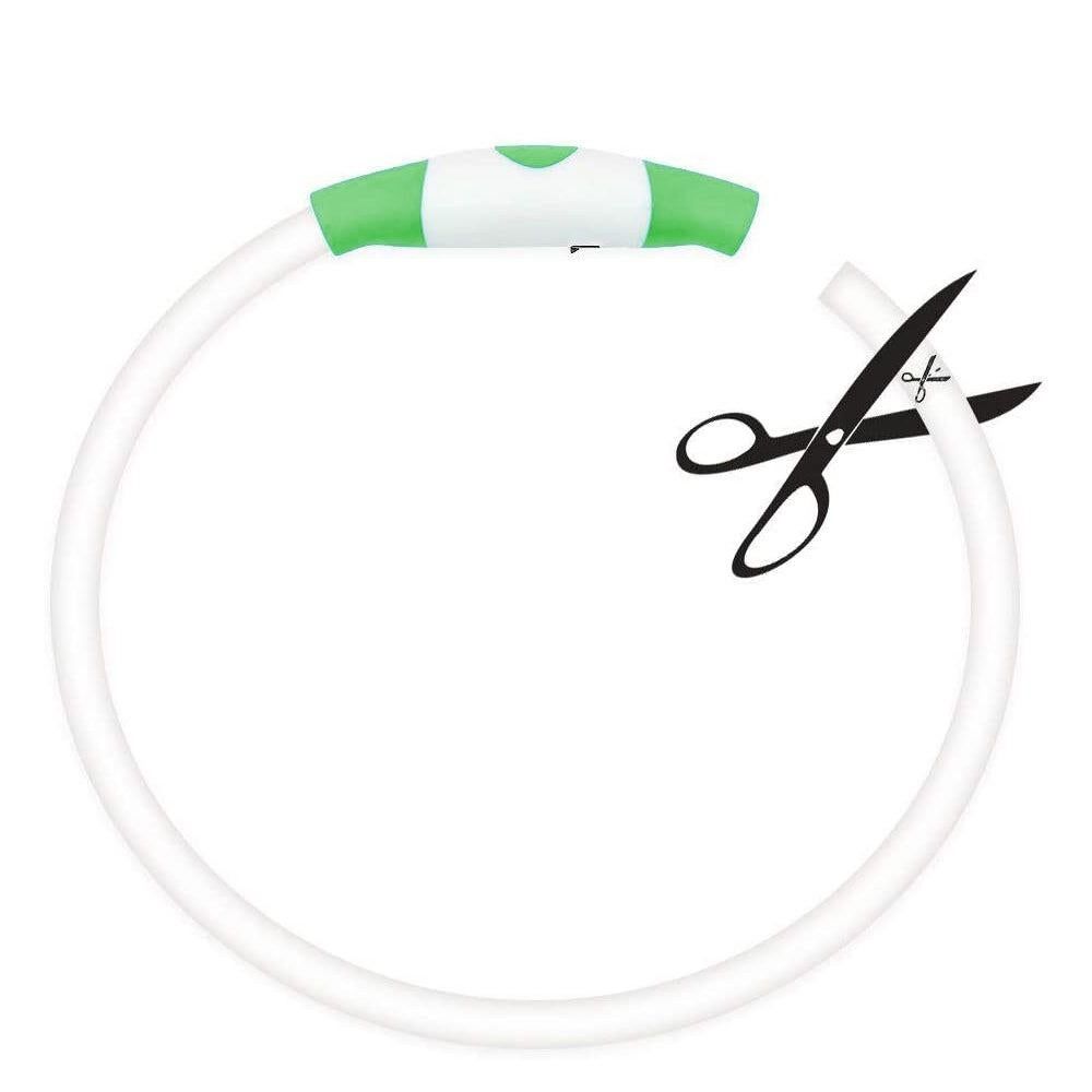 Light-Up Pet Dog Collars USB Rechargeable Pet Collar Adjustable Size Pet Collar Green - S - Image 4