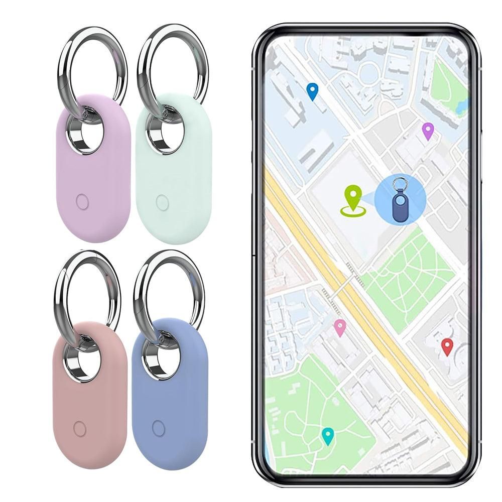 4Pcs Compatible with Samsung Galaxy SmartTag2 Silicone Case All-Round Protection Smarttag2 Holder with Keychain Style 3 - Image 1