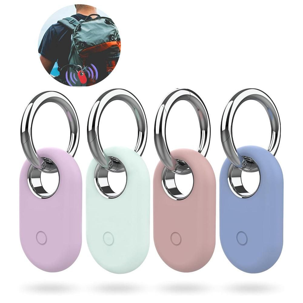 4Pcs Compatible with Samsung Galaxy SmartTag2 Silicone Case All-Round Protection Smarttag2 Holder with Keychain Style 3 - Image 2
