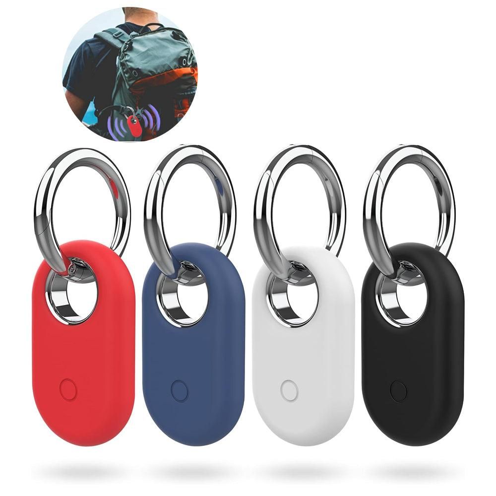 4Pcs Compatible with Samsung Galaxy SmartTag2 Silicone Case All-Round Protection Smarttag2 Holder with Keychain Style 1 - Image 2