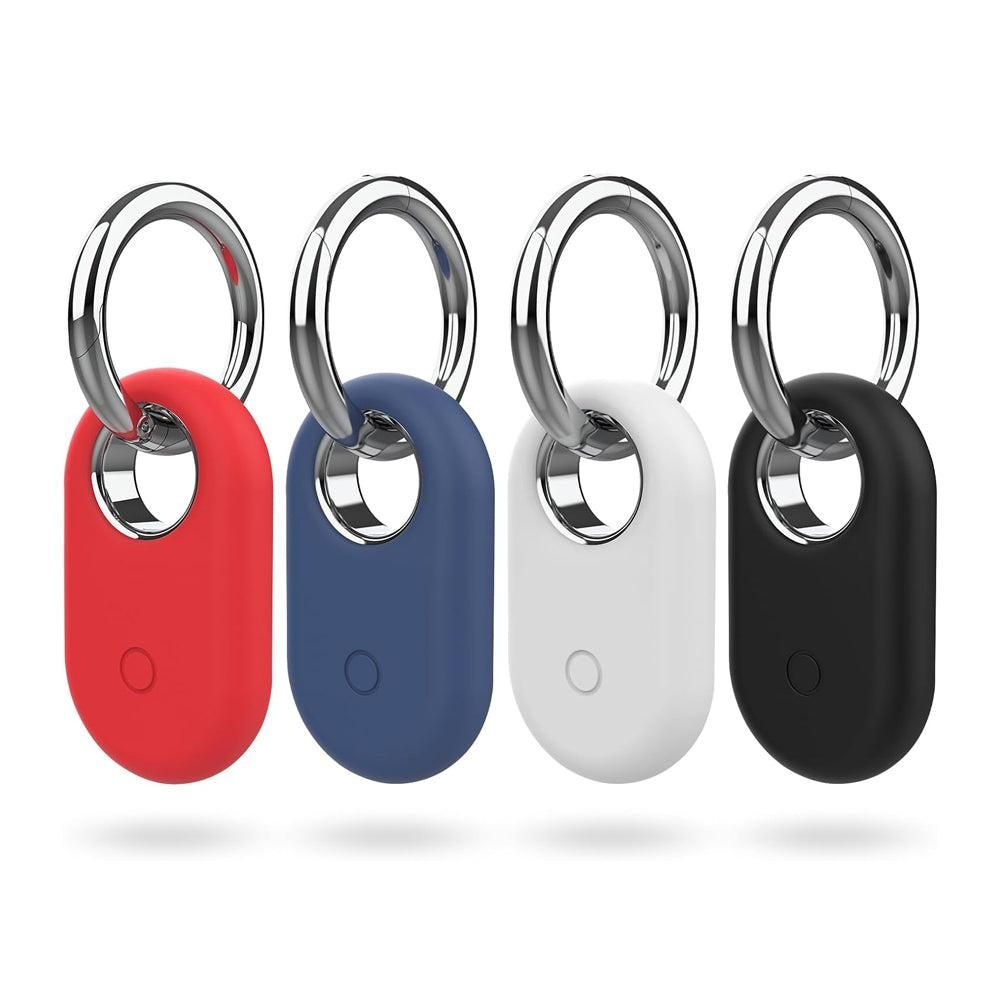 4Pcs Compatible with Samsung Galaxy SmartTag2 Silicone Case All-Round Protection Smarttag2 Holder with Keychain Style 1 - Image 3