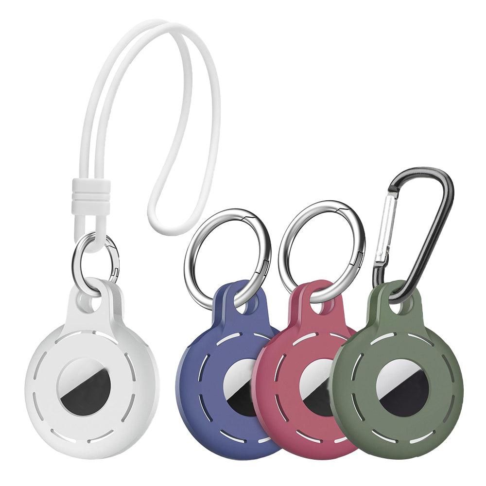4Pcs For Apple Airtag Case Cover Anti-lost Keychain Ring Protective Case Style 1 - Image 1