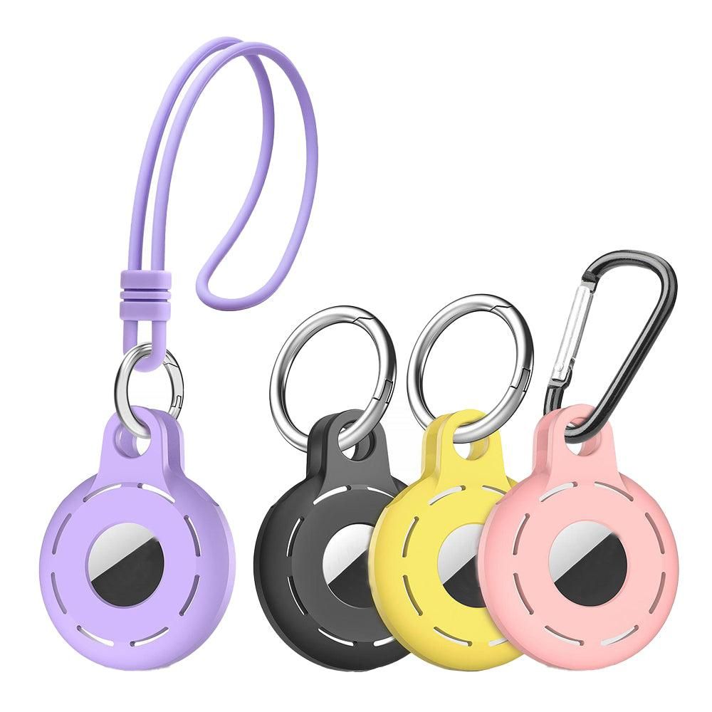 4Pcs For Apple Airtag Case Cover Anti-lost Keychain Ring Protective Case Style 1 - Image 4
