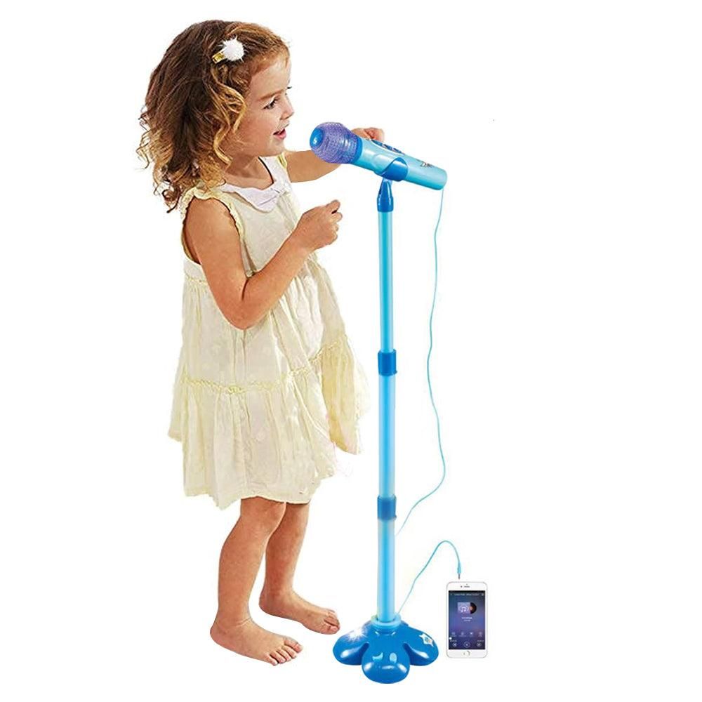Karaoke Machine with 1 Mic Adjustable Stand Music Play Toy Pink - Image 4