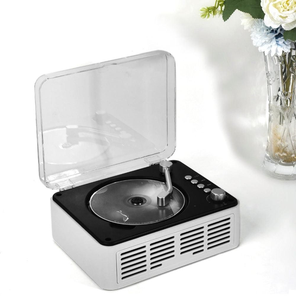 Retro CD Music Player with Bluetooth and FM Radio Multifunctional Home Audio System White - Image 3