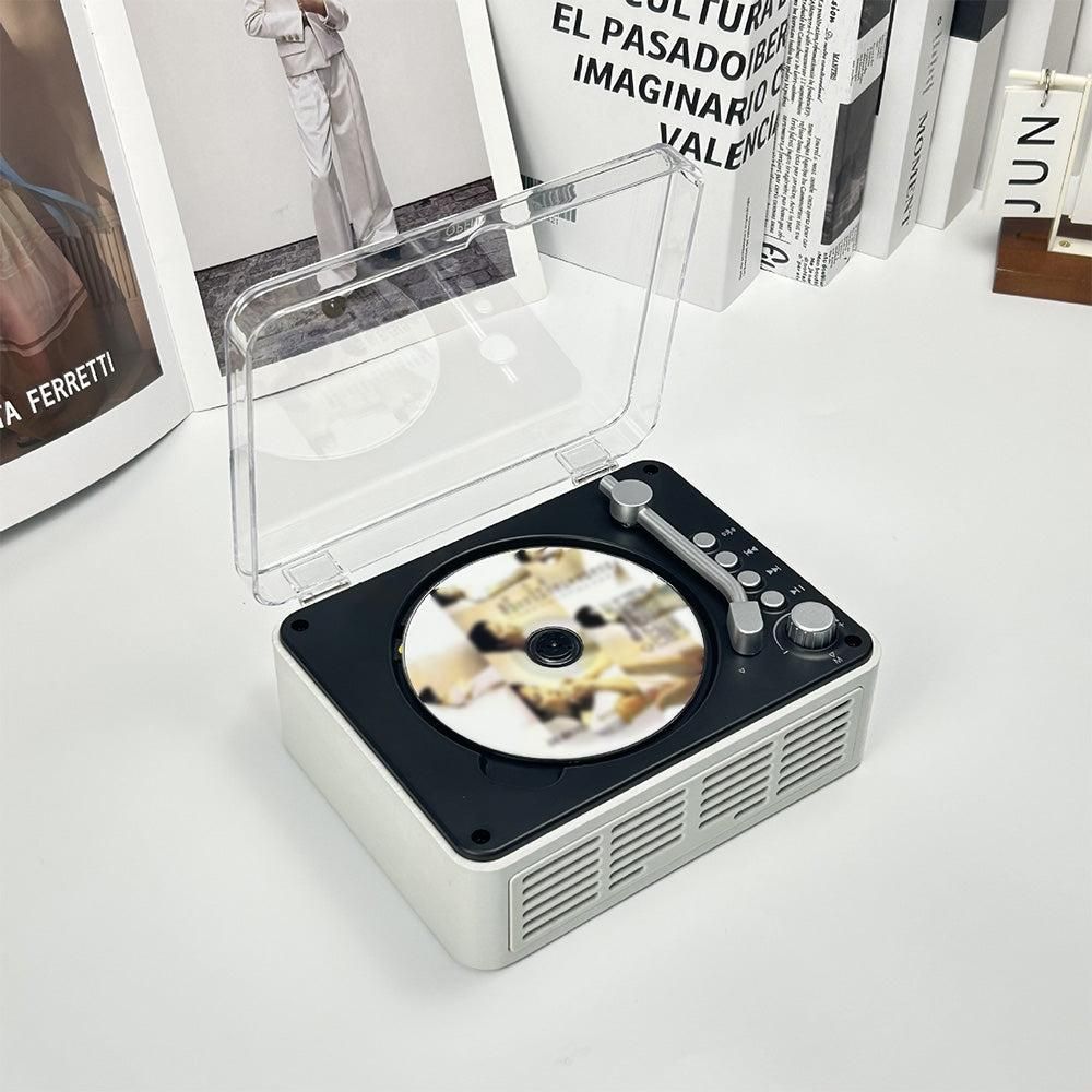 Retro CD Music Player with Bluetooth and FM Radio Multifunctional Home Audio System White - Image 6