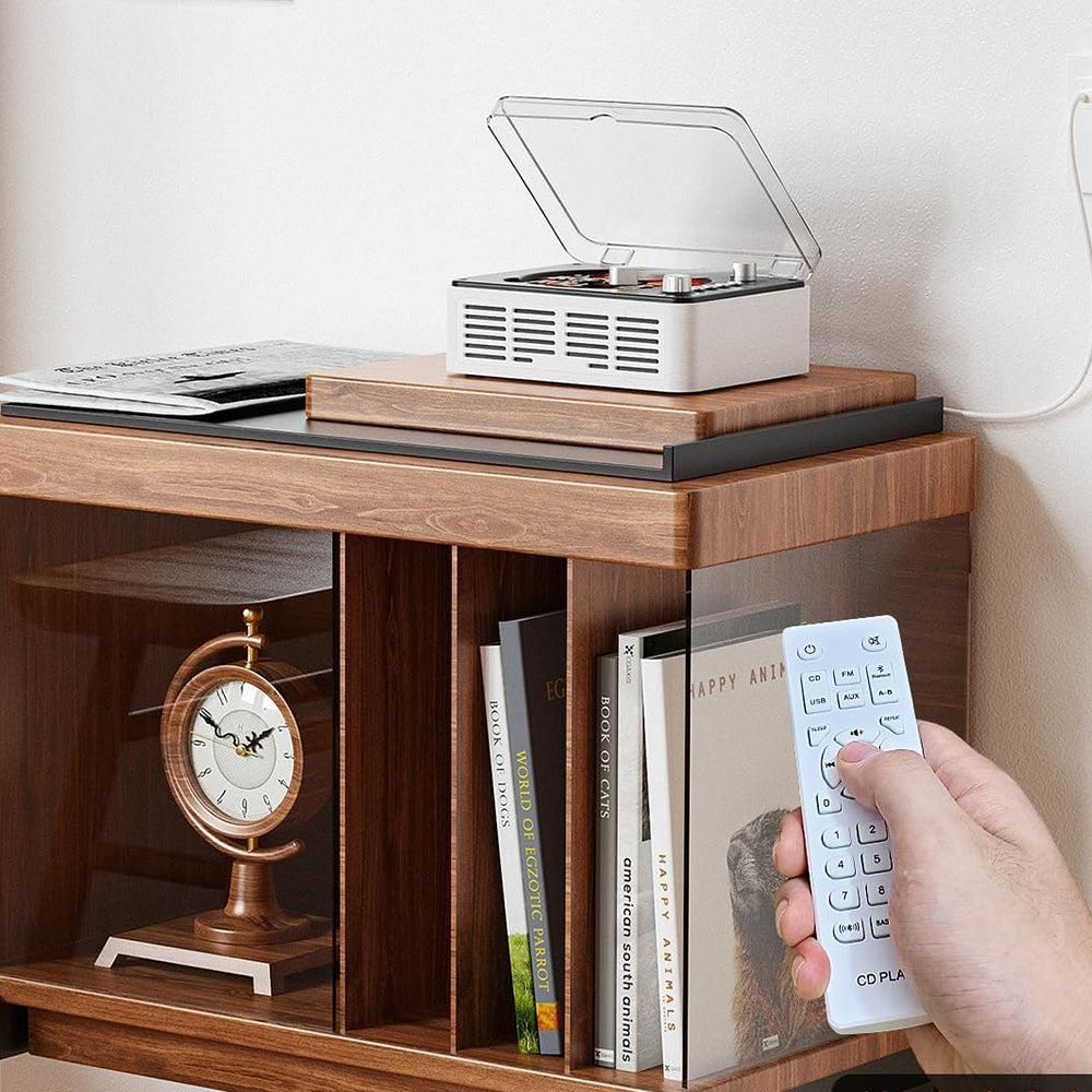 Retro CD Music Player with Bluetooth and FM Radio Multifunctional Home Audio System White - Image 7