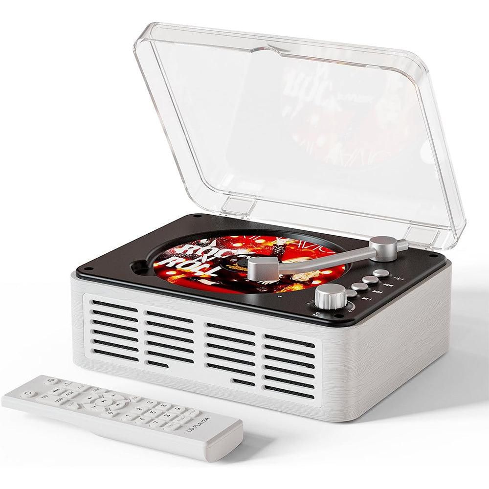Retro CD Music Player with Bluetooth and FM Radio Multifunctional Home Audio System White - Image 8