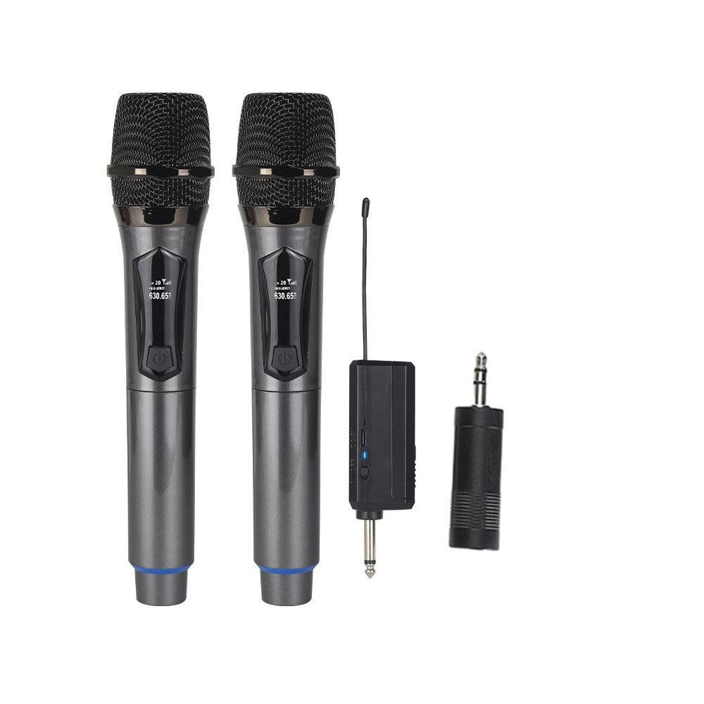 2Pcs Set Wireless Karaoke Microphone Rechargeable Handheld Microphone with LED Display - Image 1