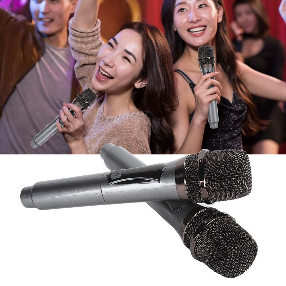 2Pcs Set Wireless Karaoke Microphone Rechargeable Handheld Microphone with LED Display - Image 2