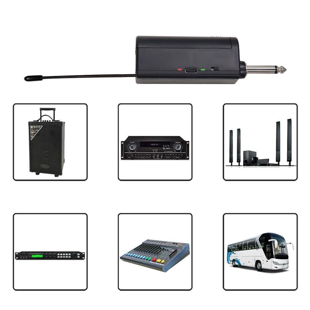 Plug and Play Wireless Microphone Rechargeable Karaoke Mic for Singing Speeches Events Gray - Image 4