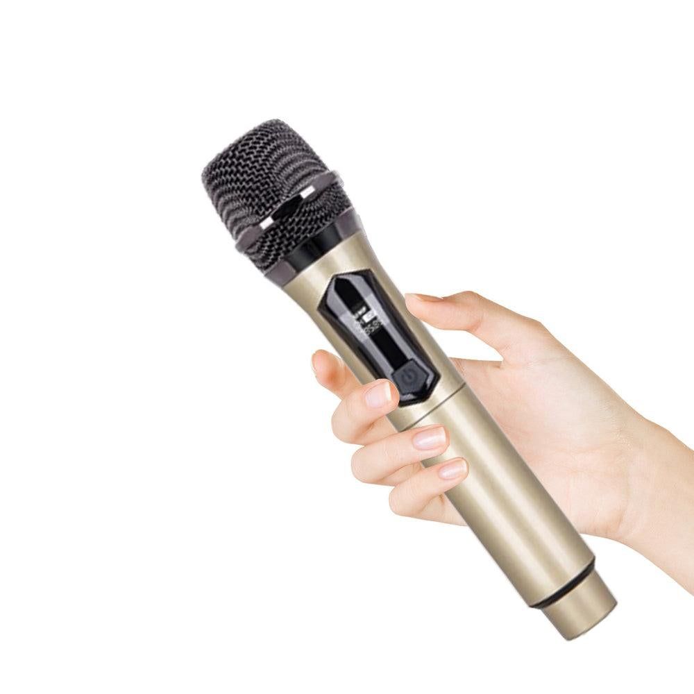 Plug and Play Wireless Microphone Rechargeable Karaoke Mic for Singing Speeches Events Gray - Image 5