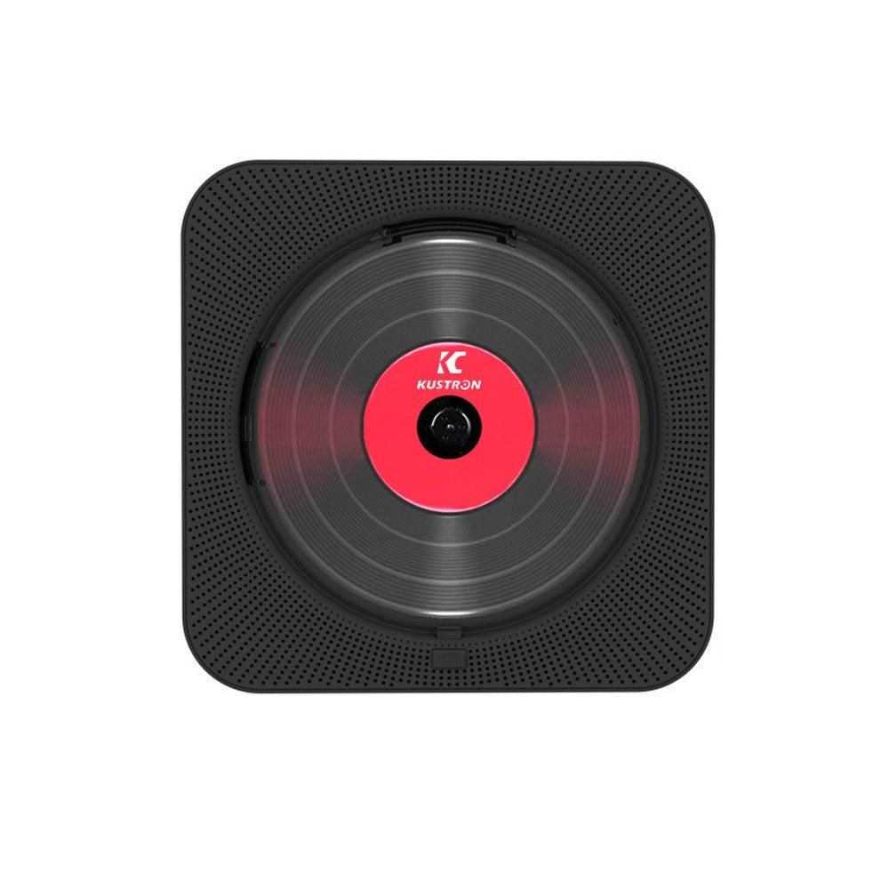 Wall-Mount Bluetooth CD Player LCD Display Music Player Home Audio Boombox Black - Image 3