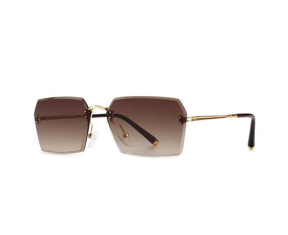 Fashion Rimless Sunglasses Women Luxury Brand Sun Glasses Female Eyewear Square Retro Lens UV400 Men Glasses - Image 2