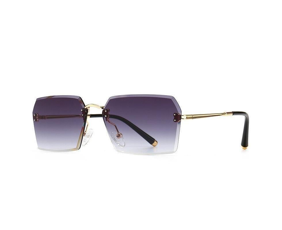 Fashion Rimless Sunglasses Women Luxury Brand Sun Glasses Female Eyewear Square Retro Lens UV400 Men Glasses - Image 3
