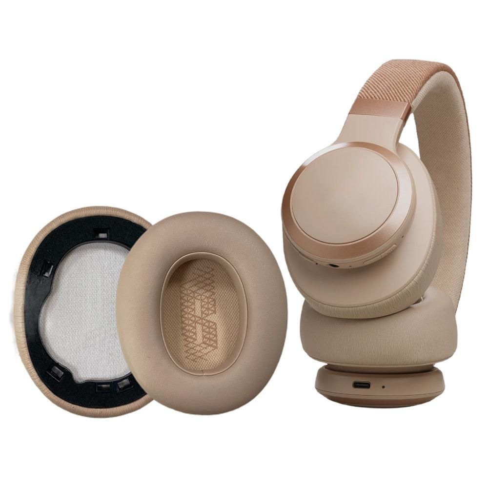 Replacement Ear Pads Cushion Cover Compatible With JBL Live 650BTNC 660NC E65BTNC Duet NC Headphones Gold - Image 1