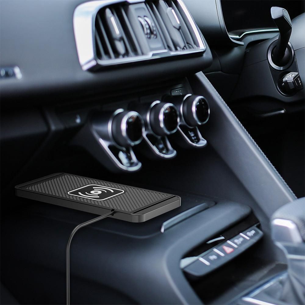 Universal Car Wireless Fast Charger Mat Non-Slip Charging Pad for Devices with Wireless Charging Function USB Style - Image 3