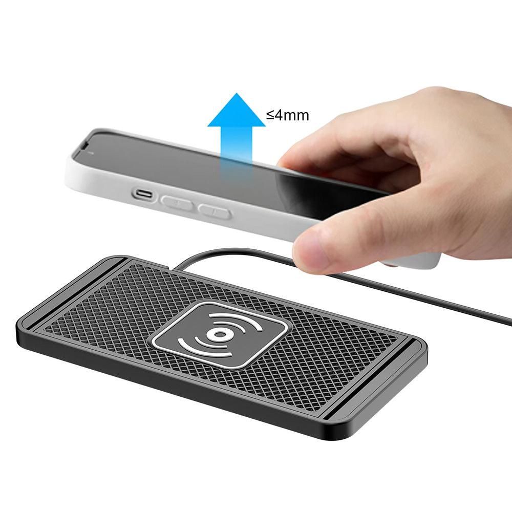 Universal Car Wireless Fast Charger Mat Non-Slip Charging Pad for Devices with Wireless Charging Function USB Style - Image 7