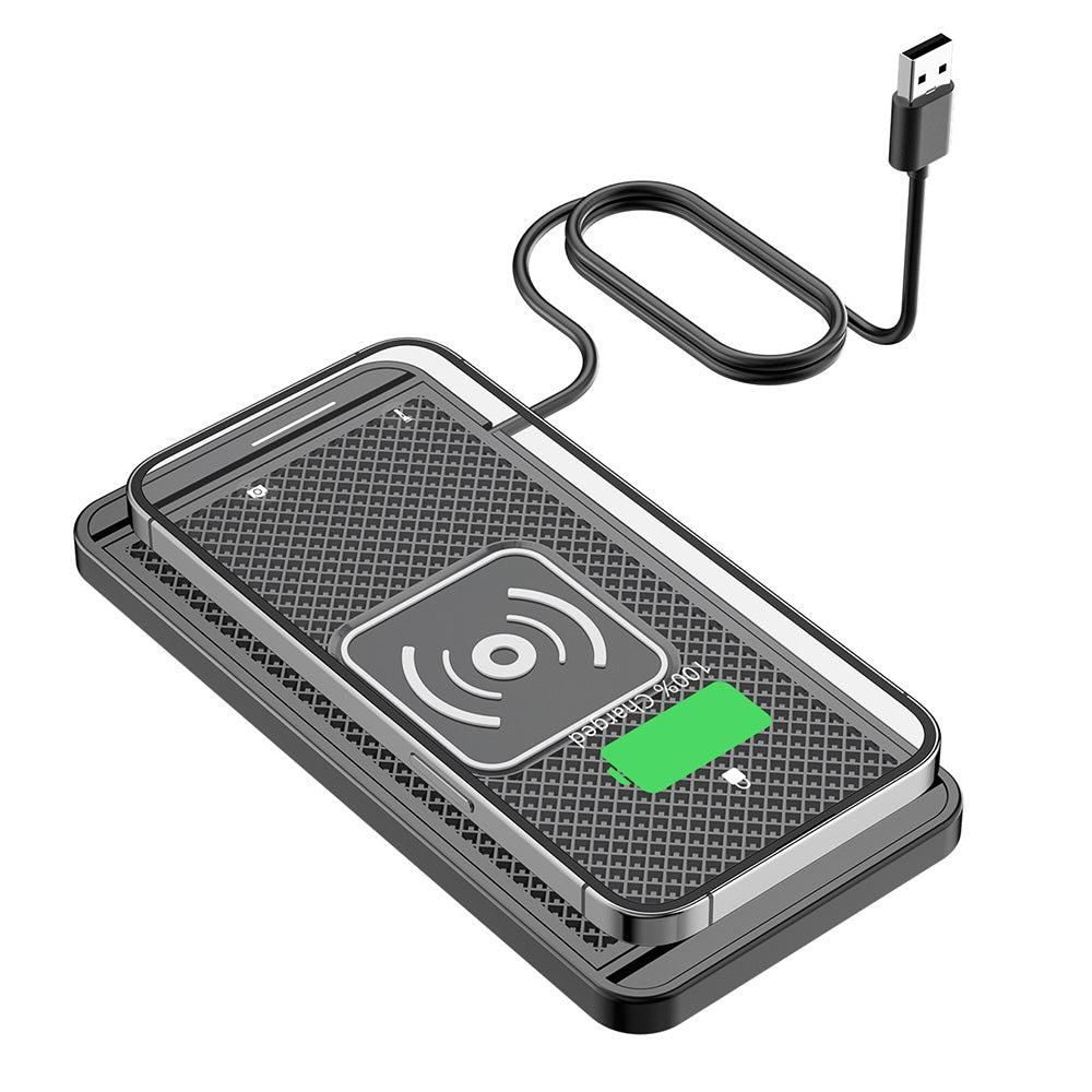 Universal Car Wireless Fast Charger Mat Non-Slip Charging Pad for Devices with Wireless Charging Function USB Style - Image 8
