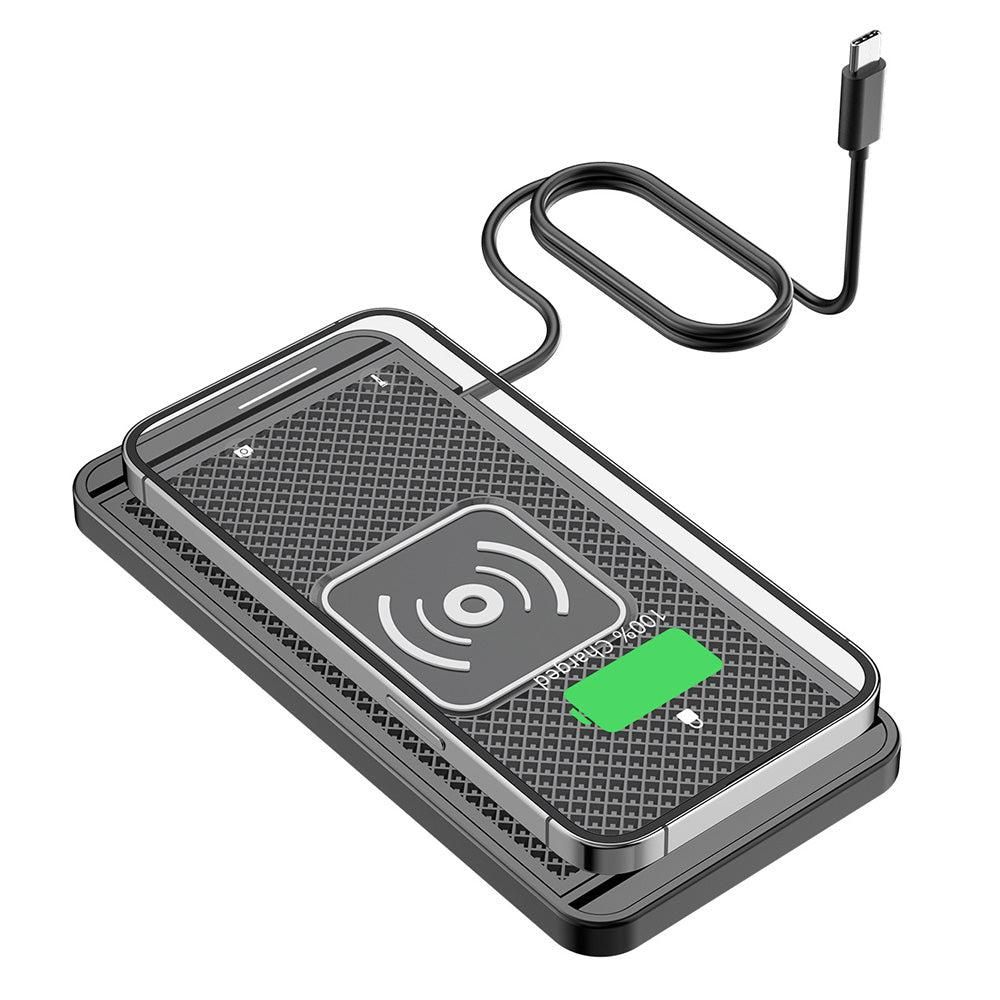 Universal Car Wireless Fast Charger Mat Non-Slip Charging Pad for Devices with Wireless Charging Function Type-C Style - Image 8