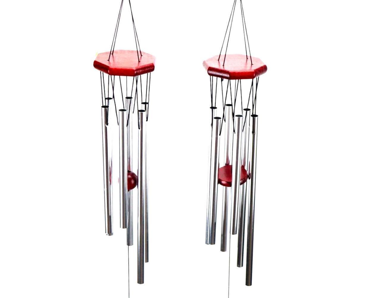 Wood Metal Retro Wind Chime Outdoor Garden Porch Balcony Home Decor Ornament-Random Style - Image 1