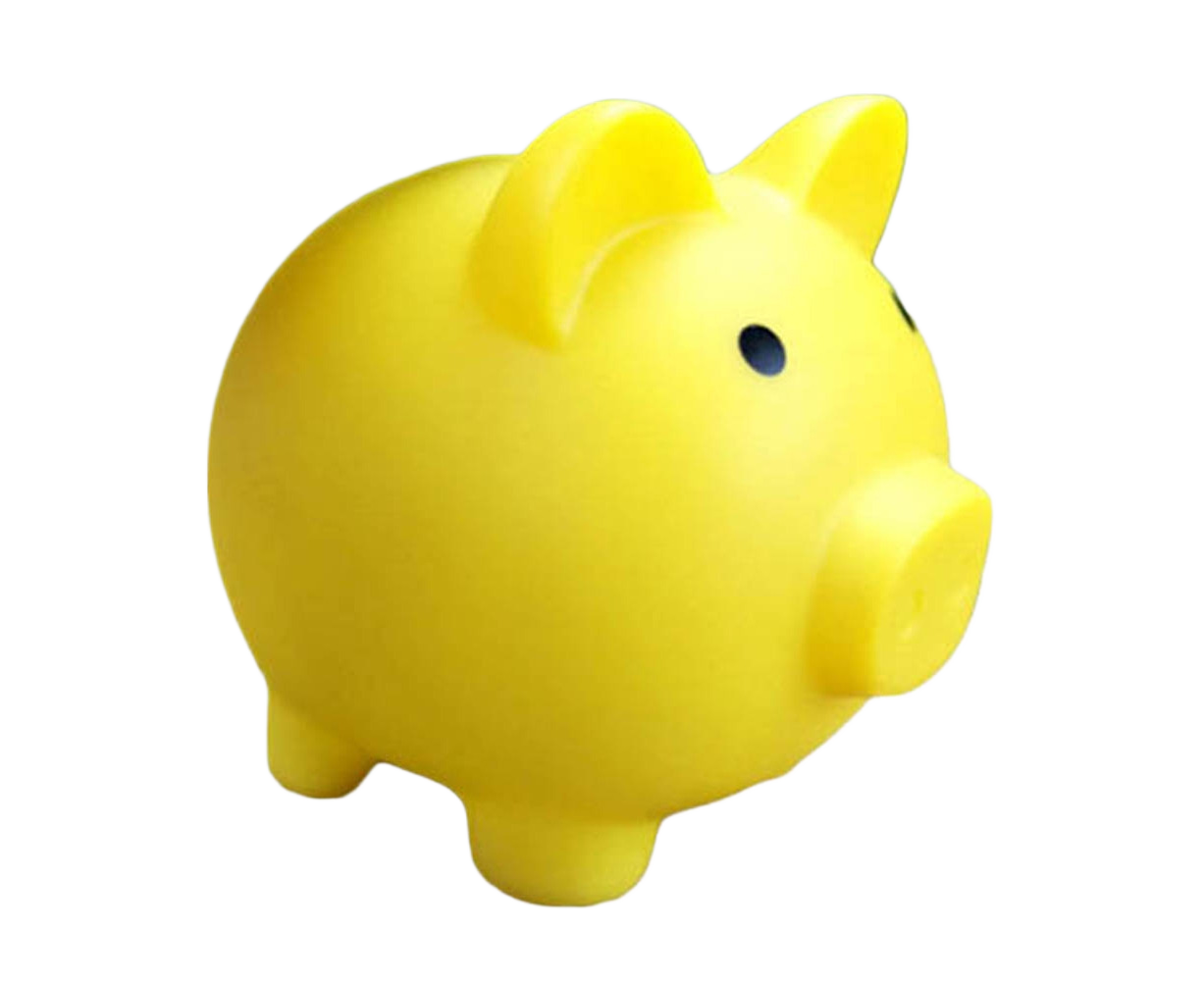 Christmas Cartoon Pig Shaped Money Saving Box Bank Coins Storage Case Home Decor-Yellow L - Image 1
