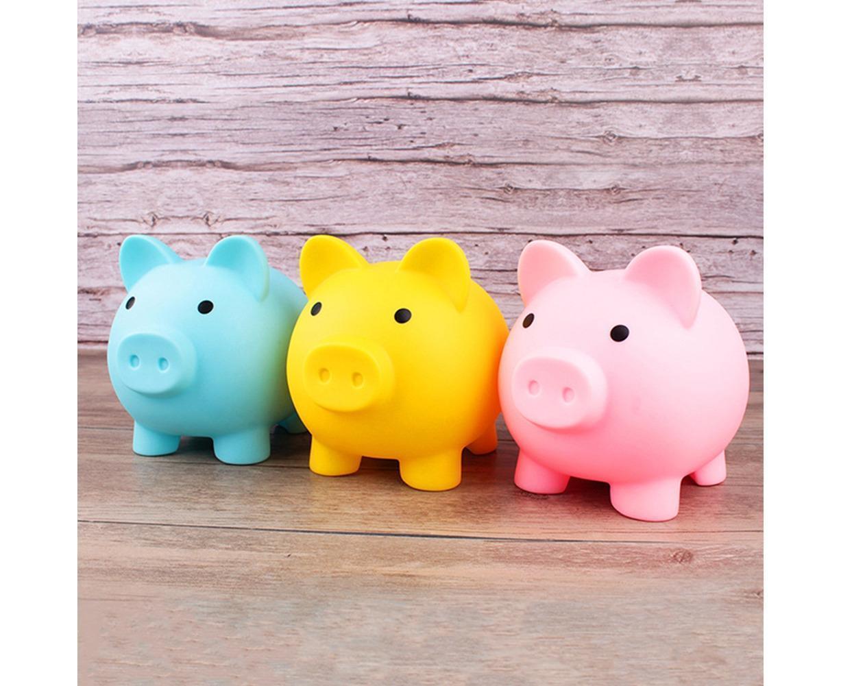 Christmas Cartoon Pig Shaped Money Saving Box Bank Coins Storage Case Home Decor-Yellow L - Image 2