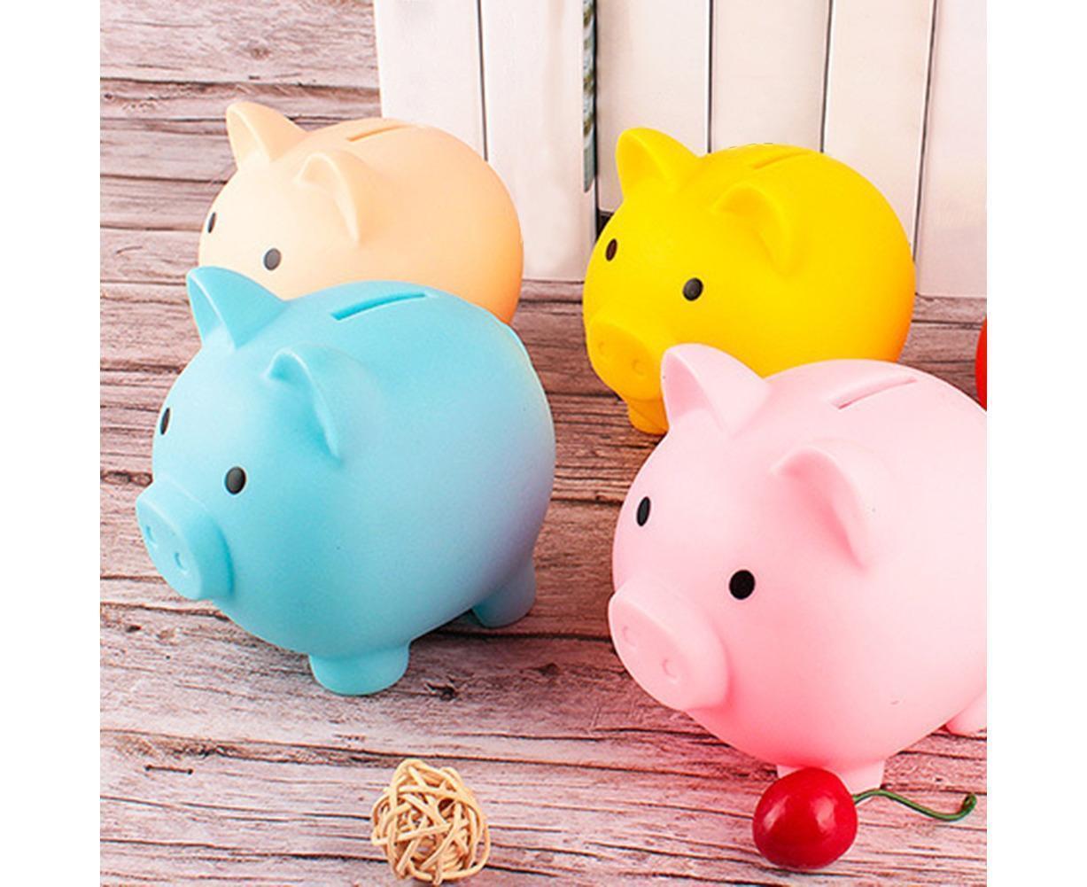 Christmas Cartoon Pig Shaped Money Saving Box Bank Coins Storage Case Home Decor-Yellow L - Image 3