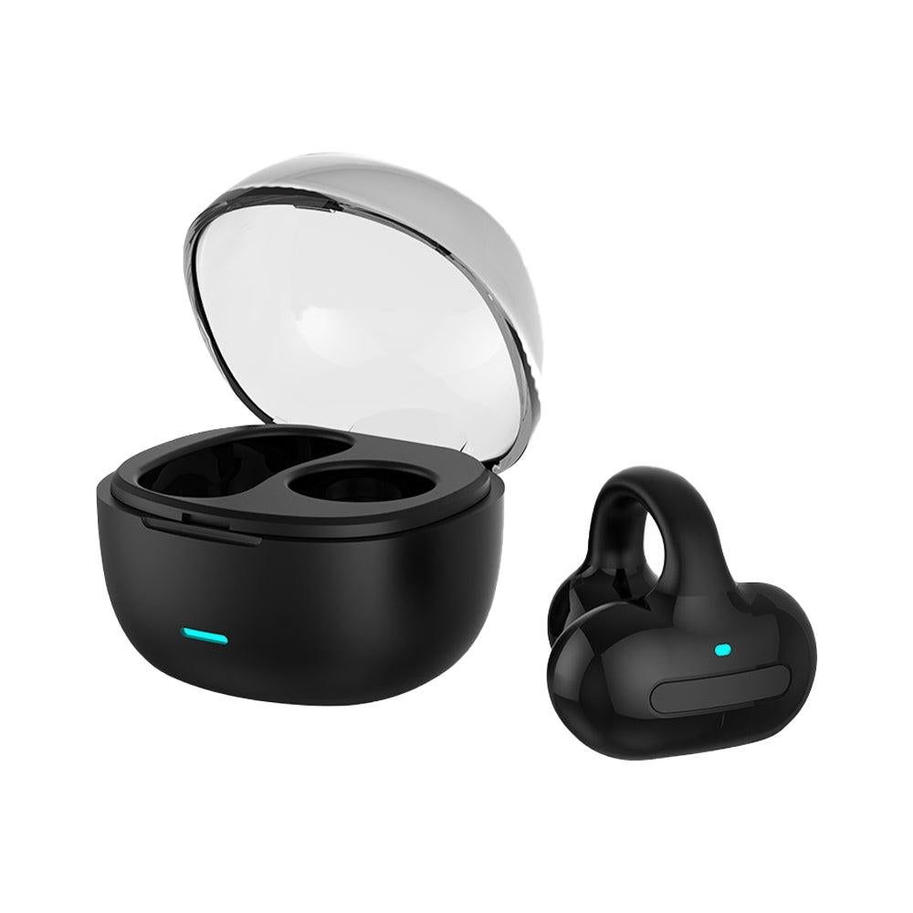 MG8 Wireless Bluetooth 5.2 Single Earphone Ear-clip Headphones TWS Sports Earbuds with Charging Case Black - Image 2