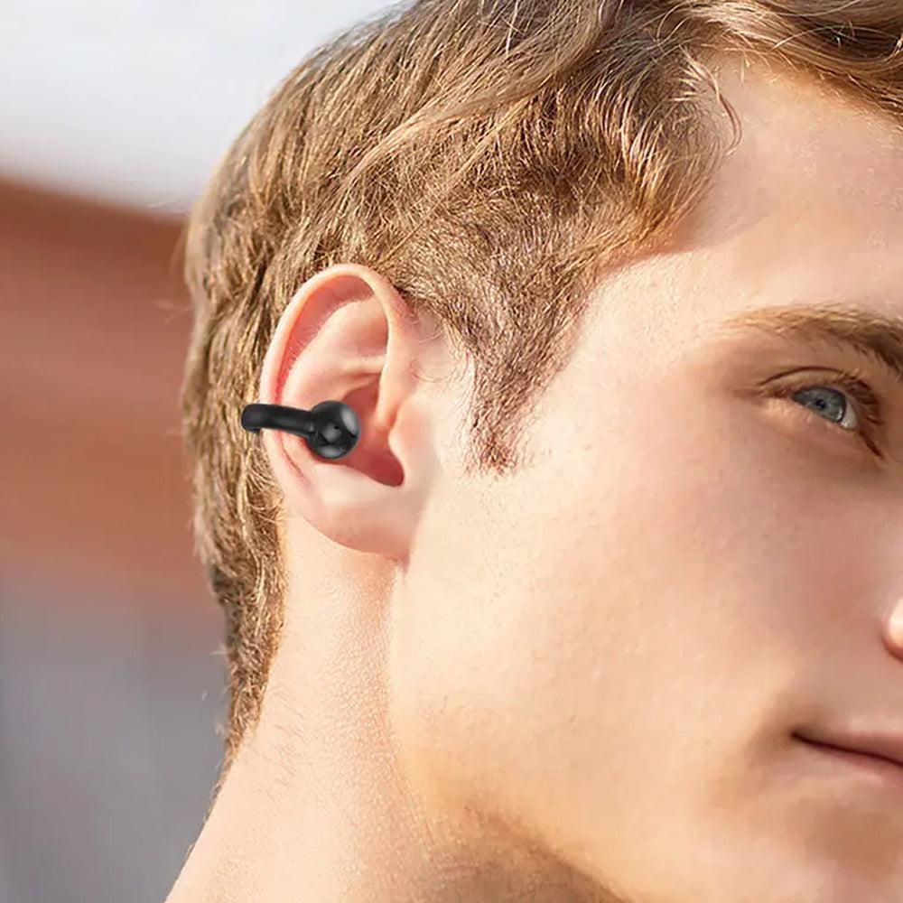 MG8 Wireless Bluetooth 5.2 Single Earphone Ear-clip Headphones TWS Sports Earbuds with Charging Case Black - Image 3