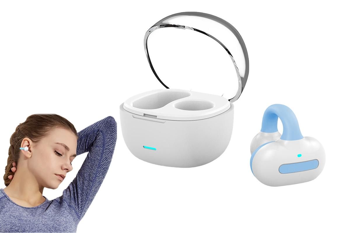 MG8 Wireless Bluetooth 5.2 Single Earphone Ear-clip Headphones TWS Sports Earbuds with Charging Case Blue - Image 5