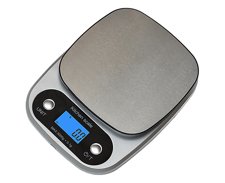 0.1g High Precision Kitchen Scale Rechargable Food Scale Digital 3KG One Size - Image 1