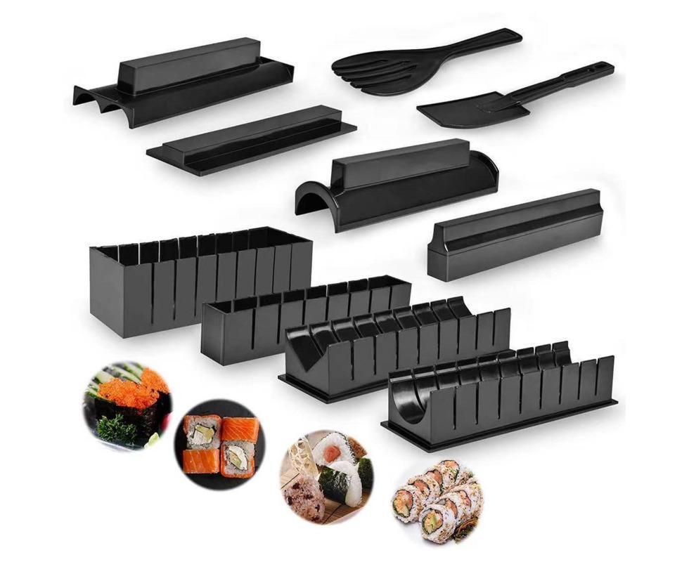 10Pcs DIY Sushi Making Kit Roll Sushi Maker Rice Roll Mold Kitchen Sushi Tools - Image 1